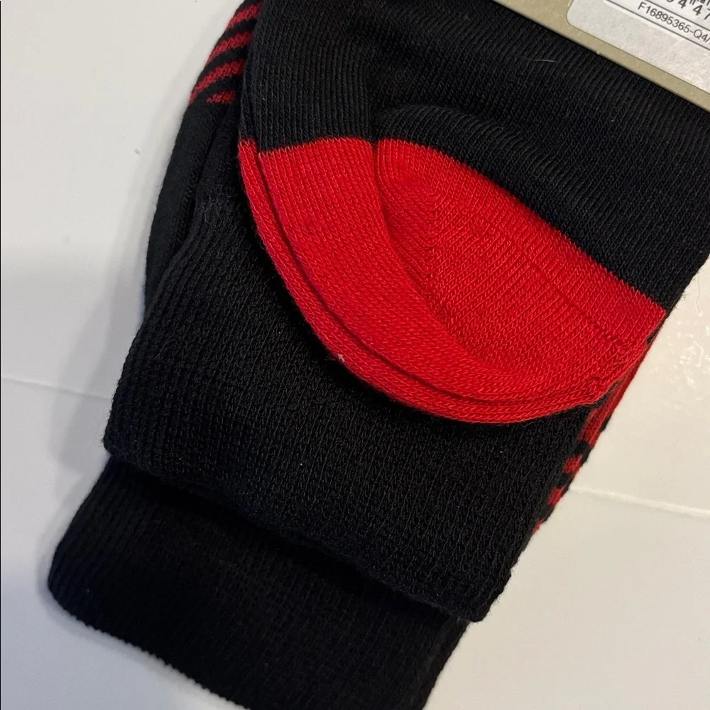 Goodfellow & Co Men's Buffalo Plaid & Solid Black Crew Socks 2 Pack